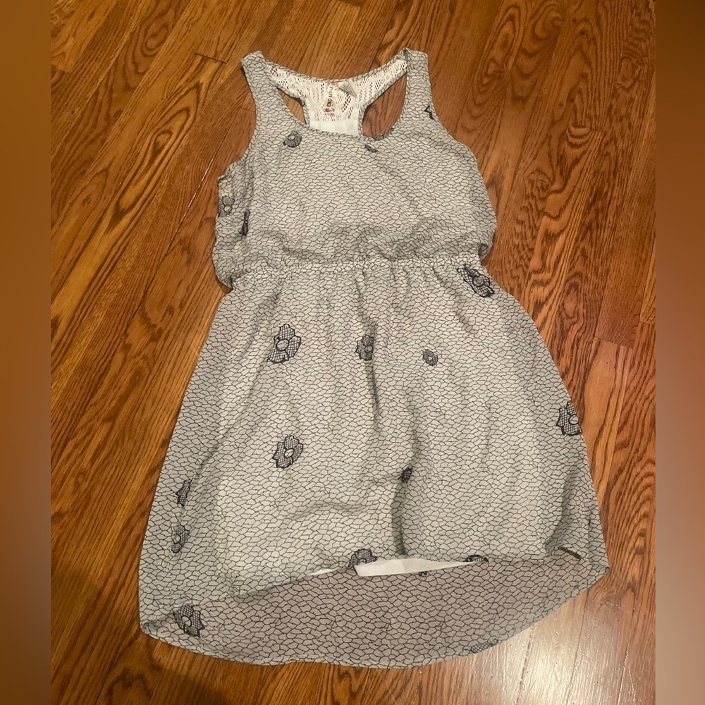 Mimi Chica Grey and White Racerback Dress Size Large